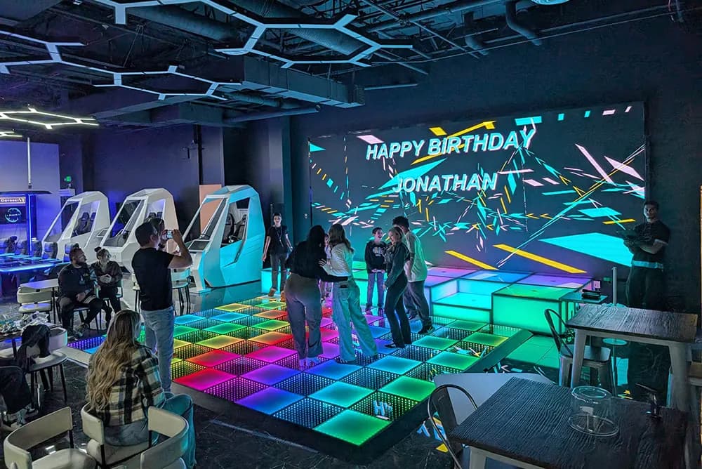 Private party area at Odyssey VR Arena